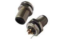 M12 A coding 5 pin male connector with ground