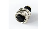 M12 A coding 12 pin soldering molding female connector