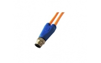 M12 B coding male connector splitter cable