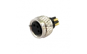 M8 3 pin female moldable connector
