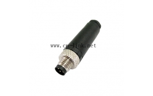 M8 3 pin male assembly connector